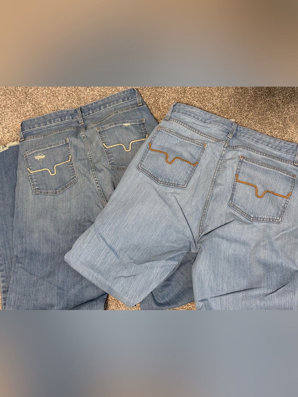 Light Blue womenโs Denim Kimes Ranch Jeans - size 14/36
